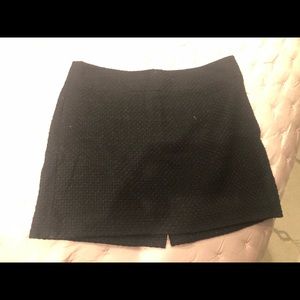 Limited Black Wool Mini Skirt